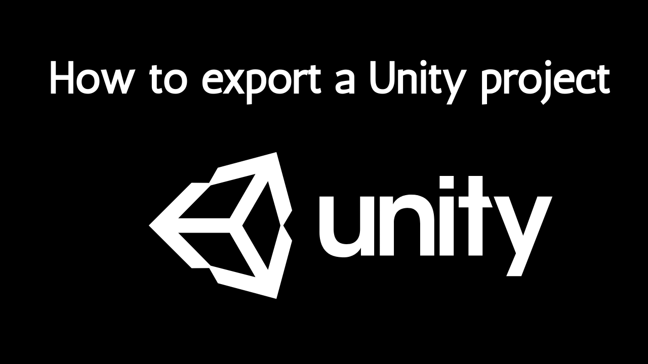 How to export a Unity project - Unity logo